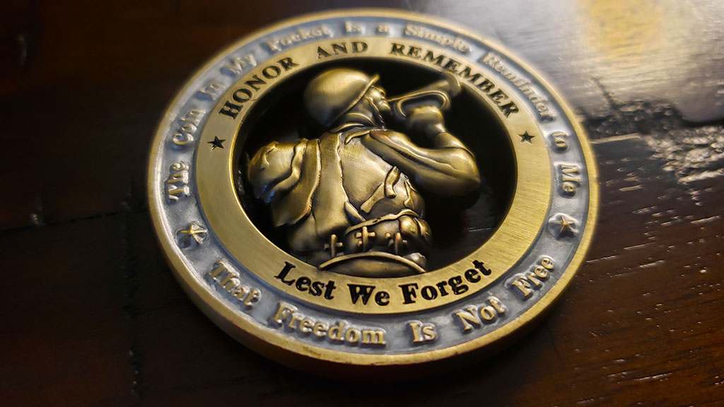 taps song challenge coin back
