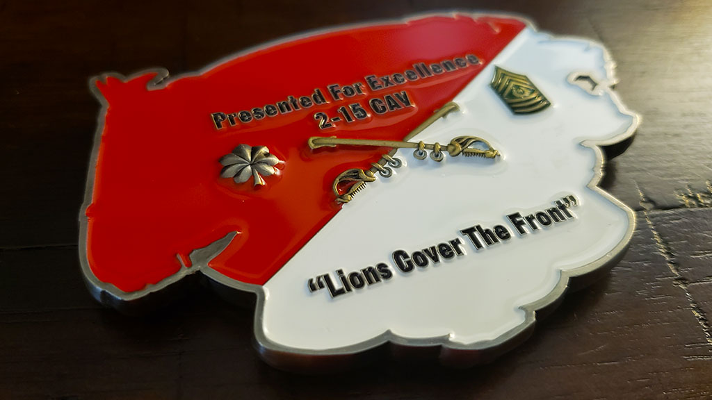 the lion troop challenge coin back