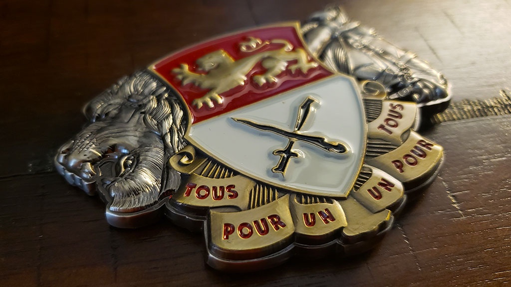 the lion troop challenge coin front