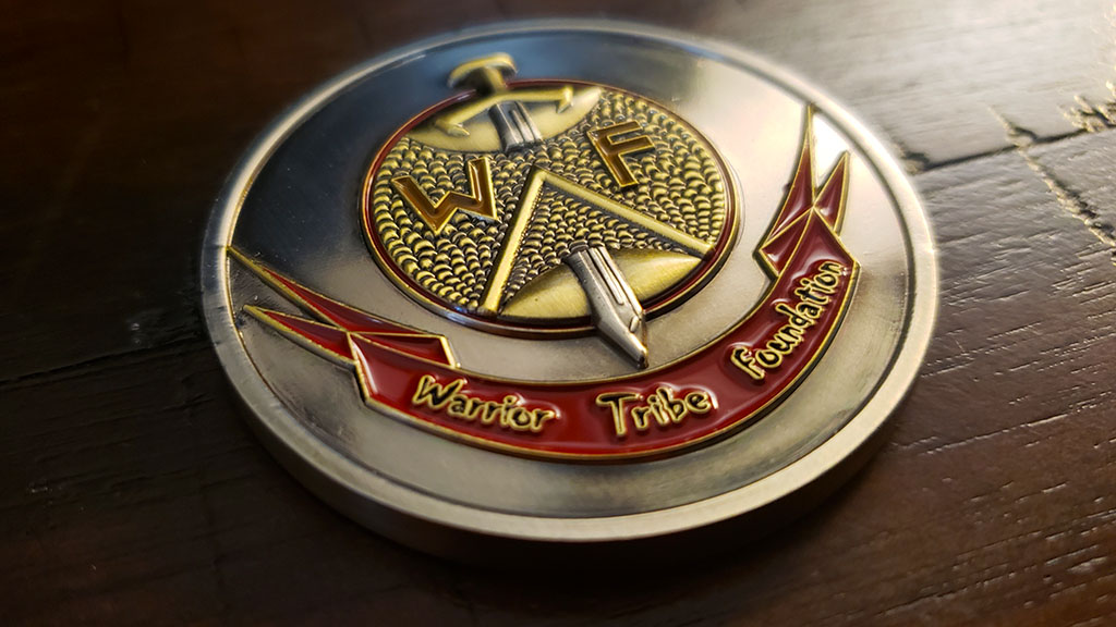 warrior tribe foundation coin front
